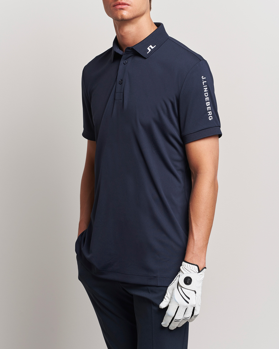 J.Lindeberg Regular Fit Tour Tech Stretch Polo Navy