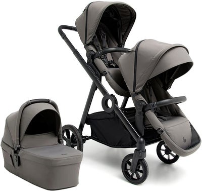 Beemoo Pro Multi 2 Søskenvogn inkl. Liggedel, Mocha Grey
