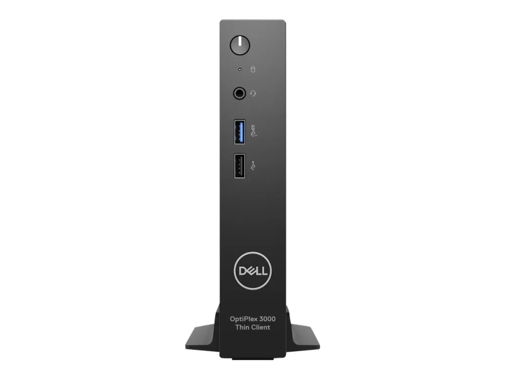 Dell OptiPlex 3000 Thin Client - Tynd klient - DTS 1 x Celeron N5105 / op til 2.9 GHz - RAM 8 GB - flash - eMMC 32 GB - UHD Graphics - Bluetooth - Dell ThinOS - skærm: ingen - sort - BTP - med 3 års Dell ProSupport