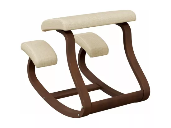Chaise assis-genoux crème 48x71x51 cm contreplaqué de bouleau