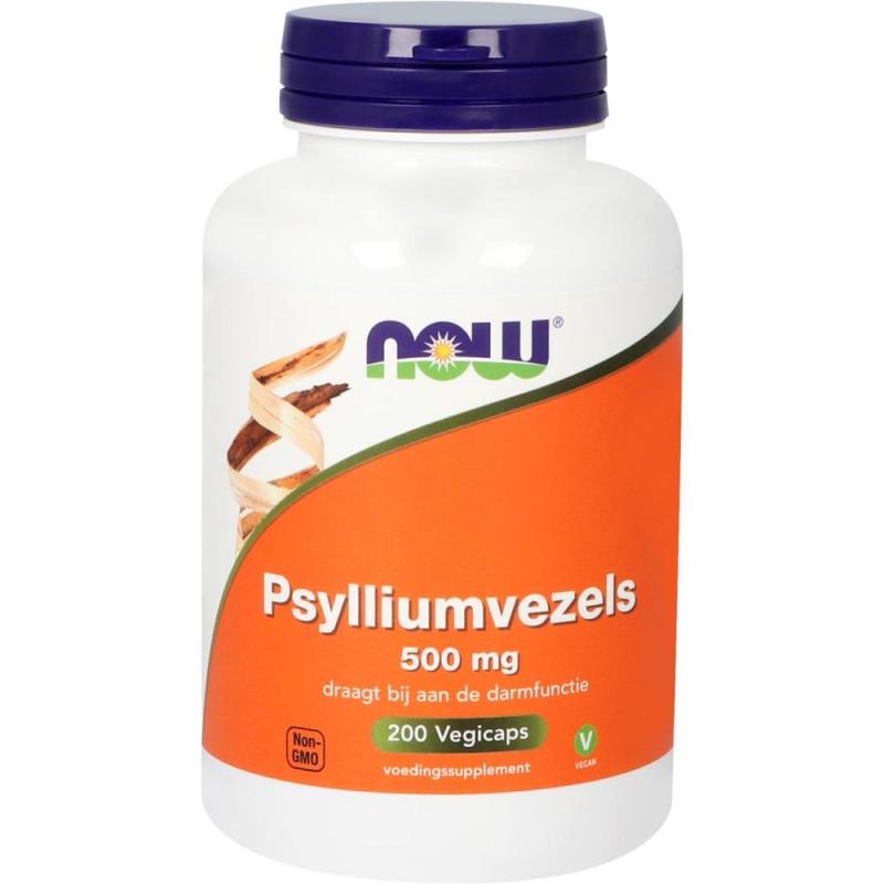 Now Psylliumvezels 500mg 200 capsules