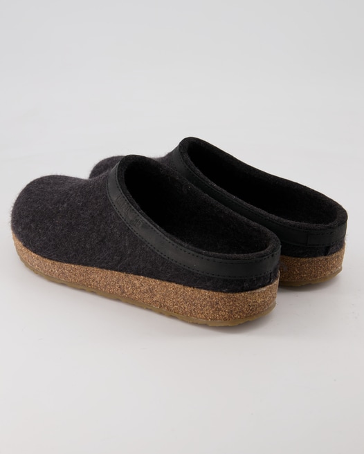 Haflinger Grizzly Torben Hausschuhe in Schwarz