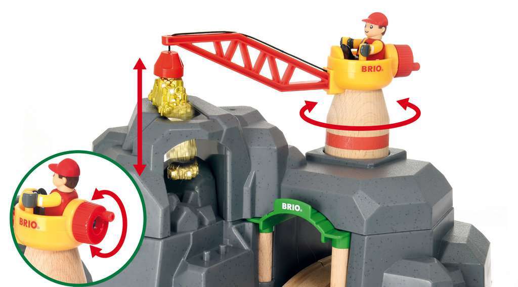 BRIO Spiel Große Goldmine mit Sound-Tunnel