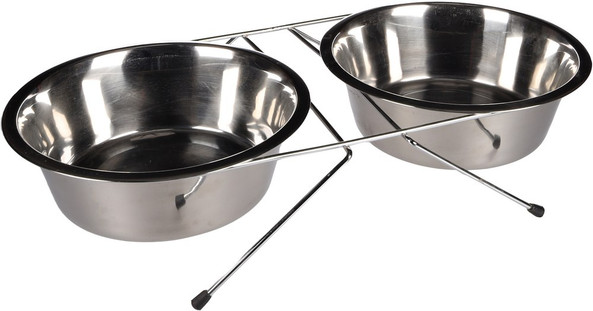 Flamingo f-1030106 - Gamelle pour la nourriture et l'eau Duo dinner support