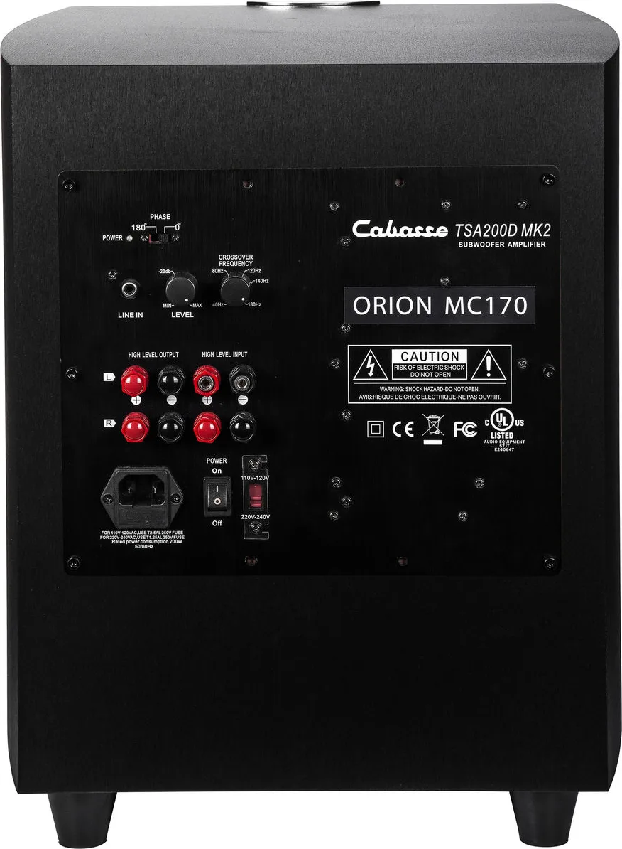 Cabasse Orion Noir Ebène Caissons de basses