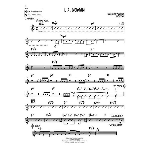 Hal Leonard Jazz Play-Along The Doors