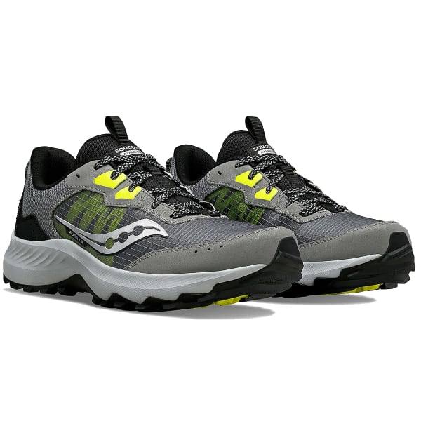 Chaussure trail SAUCONY AURA TR CINDER/CITRON