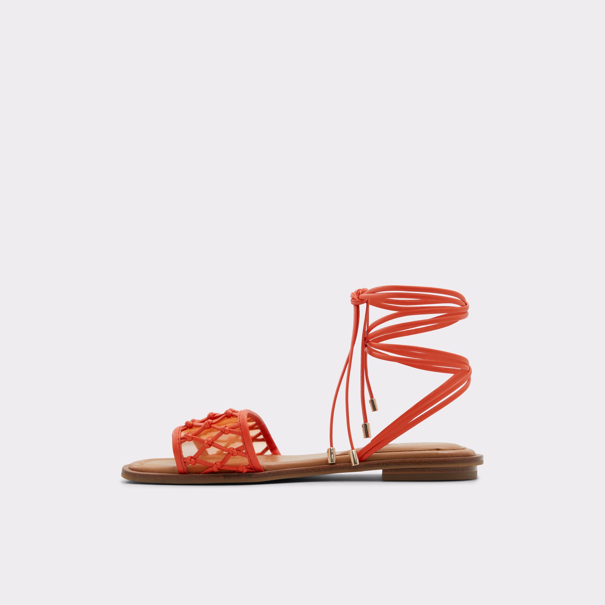 Seazen Bright Orange Women Flat Sandals