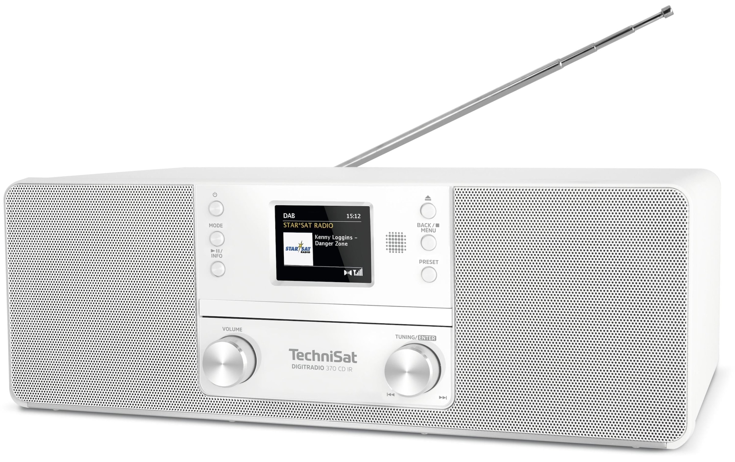 TechniSat Digitalradio (DAB+) »DigitRadio 370 CD IR« ( ) CD-Player, Display, Equalizer, Fernbedienung, Senderspeicher