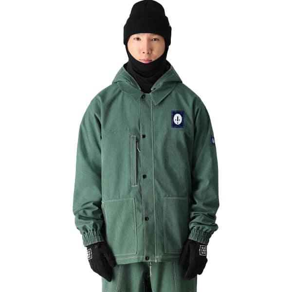 Veste snowboard 686 MENS DOJO JACKET FOREST GREEN DENIM