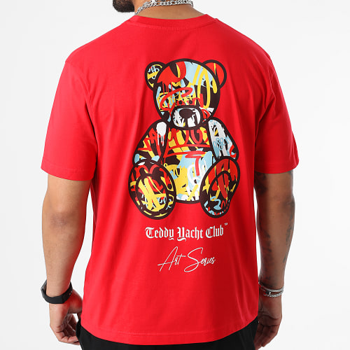 Tee Shirt Oversize Large Art Series Rouge