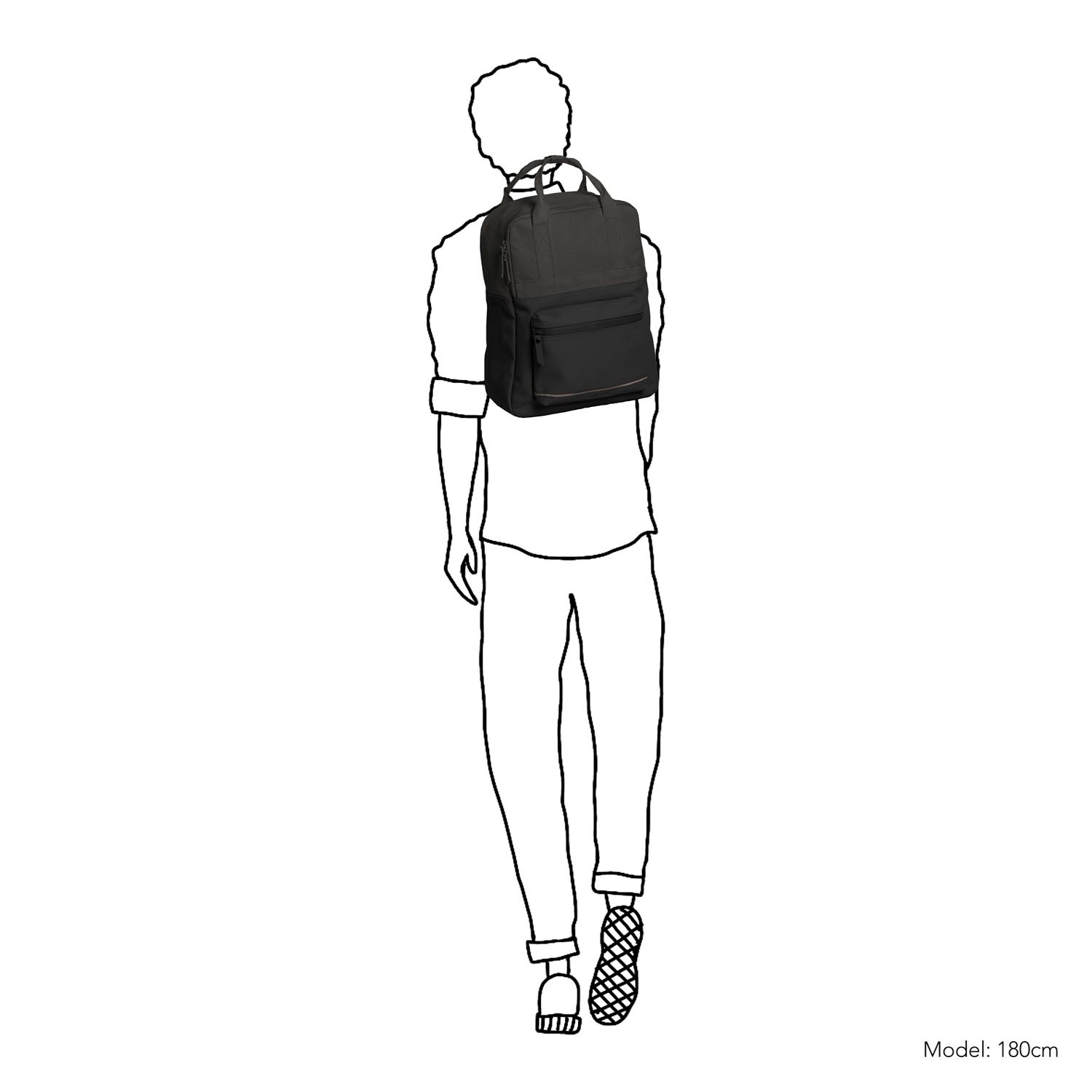 Daniel Ray Providenc Water-Repellent Backpack black