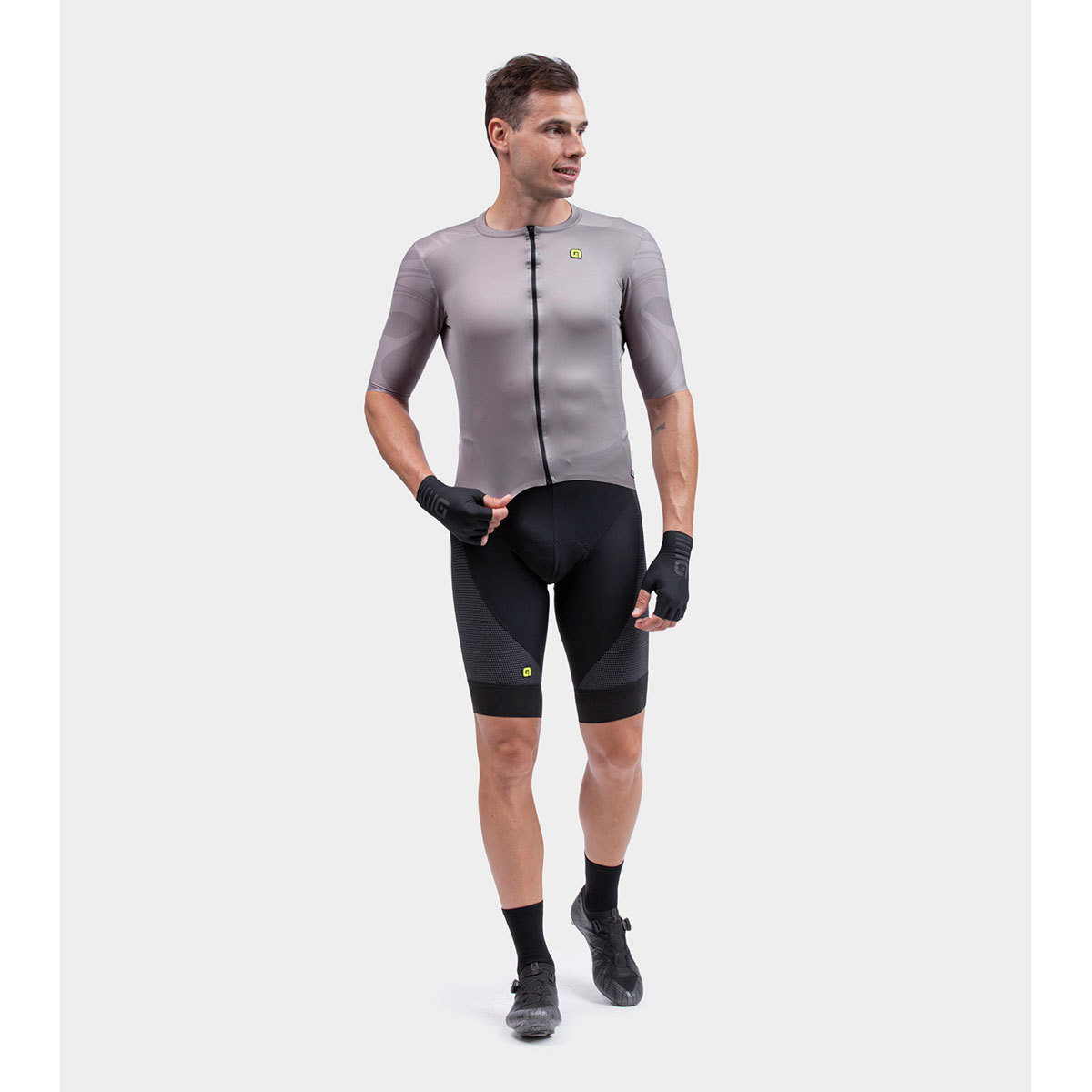 Ale R-EV1 Artika Fietsshirt Korte Mouwen Grijs Heren
