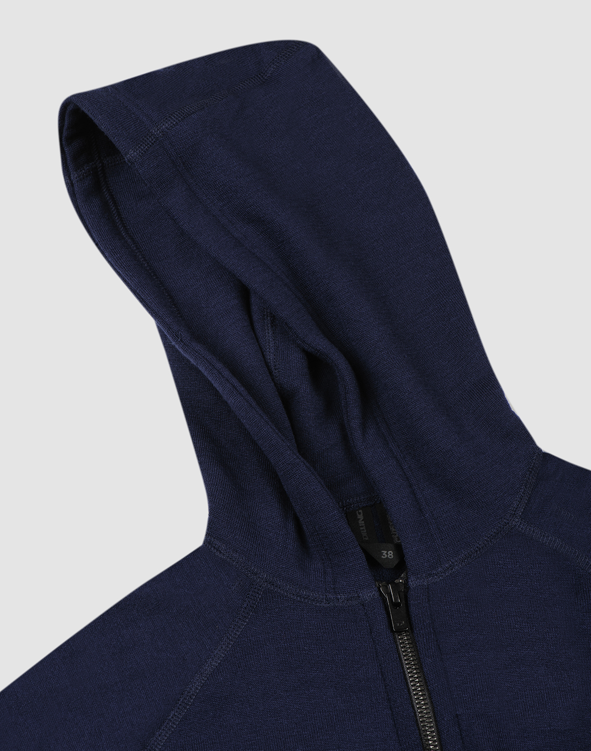 Vest met capuchon van merinowollen terry voor dames