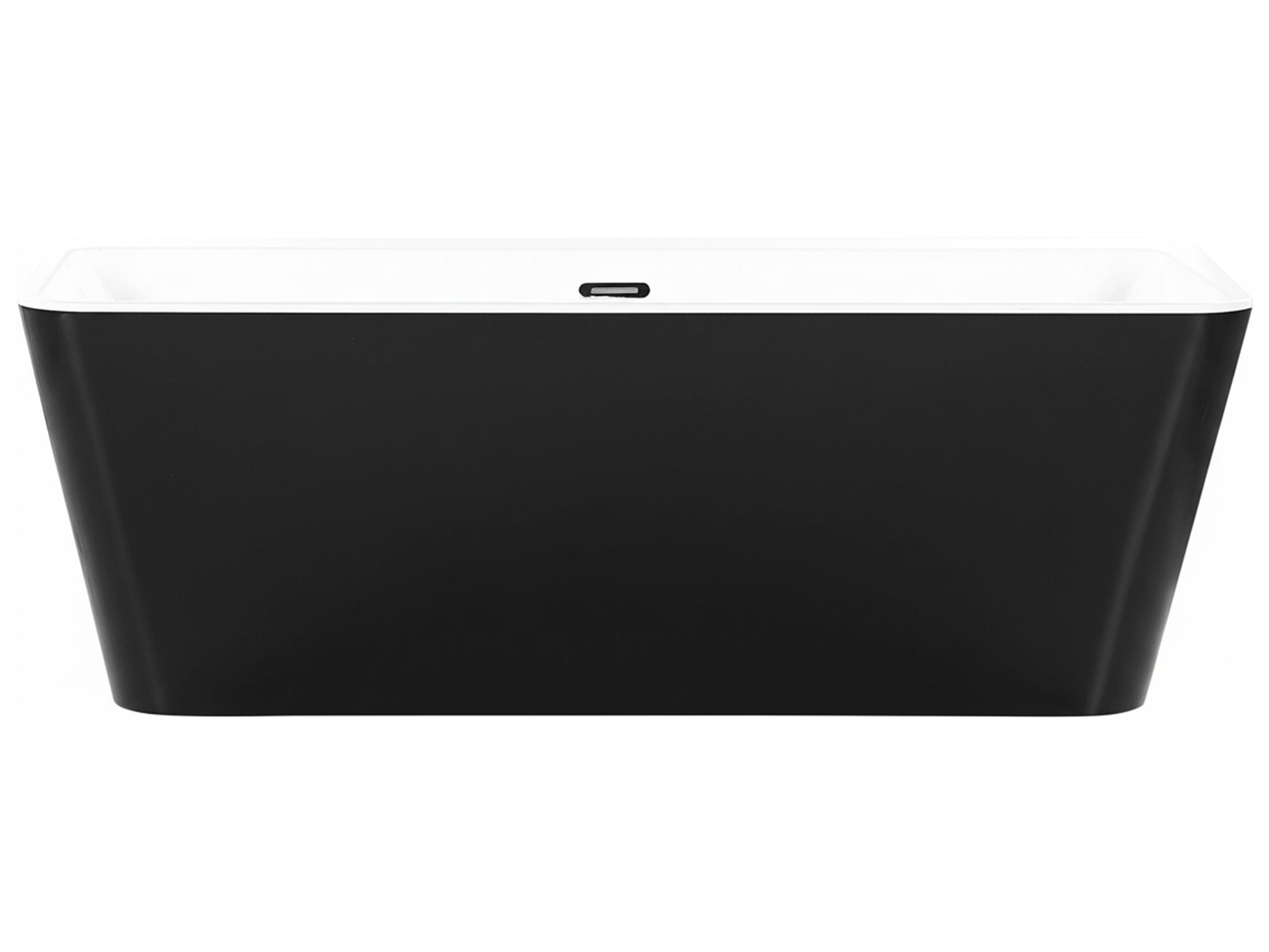 Badkuip HASSEL 170 x 80 cm Zwart