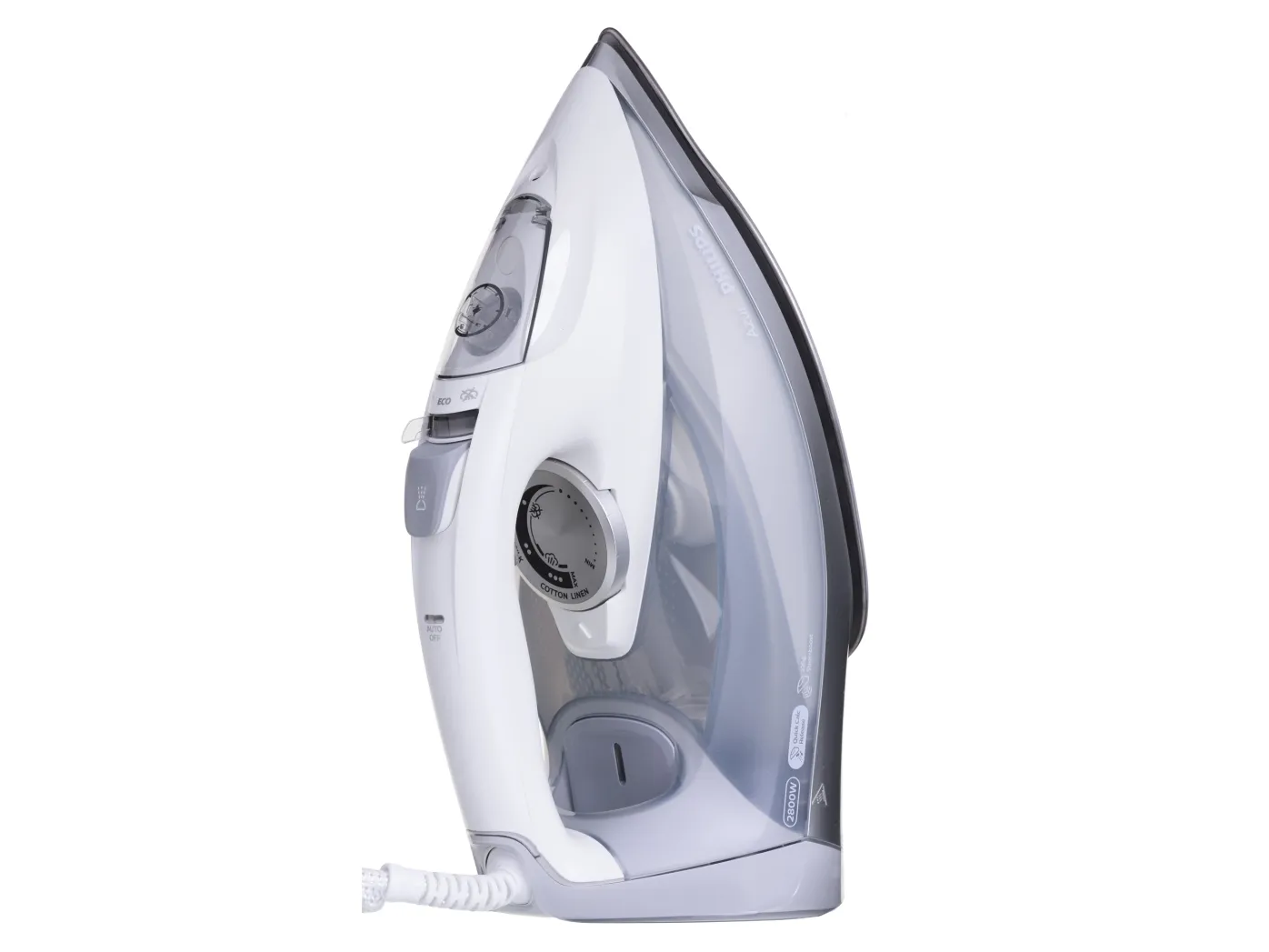 [OUTLET] - Philips Azur GC4901 - Dampstrygejern med automatisk afbrydelse - såleplade: SteamGlide Elite - 2800 W