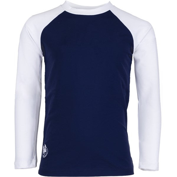Køb Petit Crabe Blue/White Raglan UV Badebluse