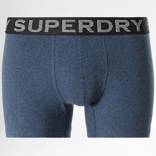 Lot De 3 Boxers Classic Bleu Marine Chiné
