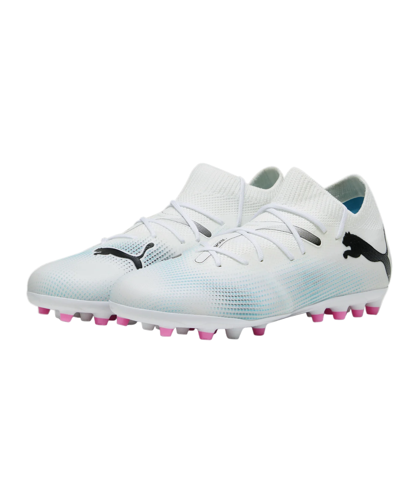 PUMA FUTURE 7 Match MG Phenomenal Jr Kids Weiss Schwarz Pink F01