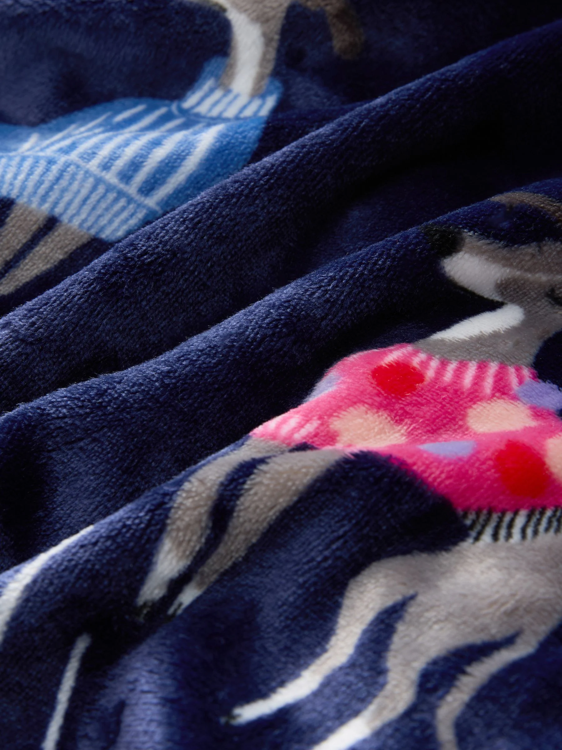 Marineblauw - Whippet-badjas