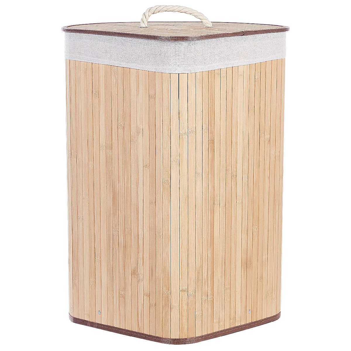 Beliani MATARA - Panier en bambou marron clair