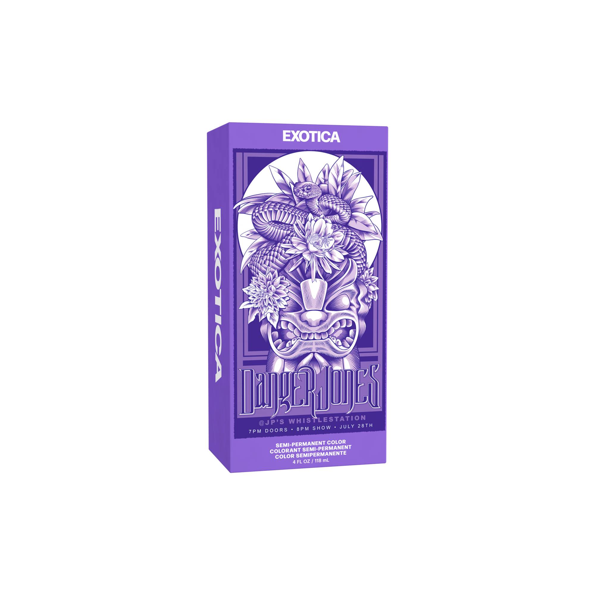 Coloration semi-permanente Exotica - Violet clair / 118ml