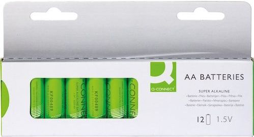 Q-Connect - AA - Batterijen - 12 Stuks - 1850 mAh