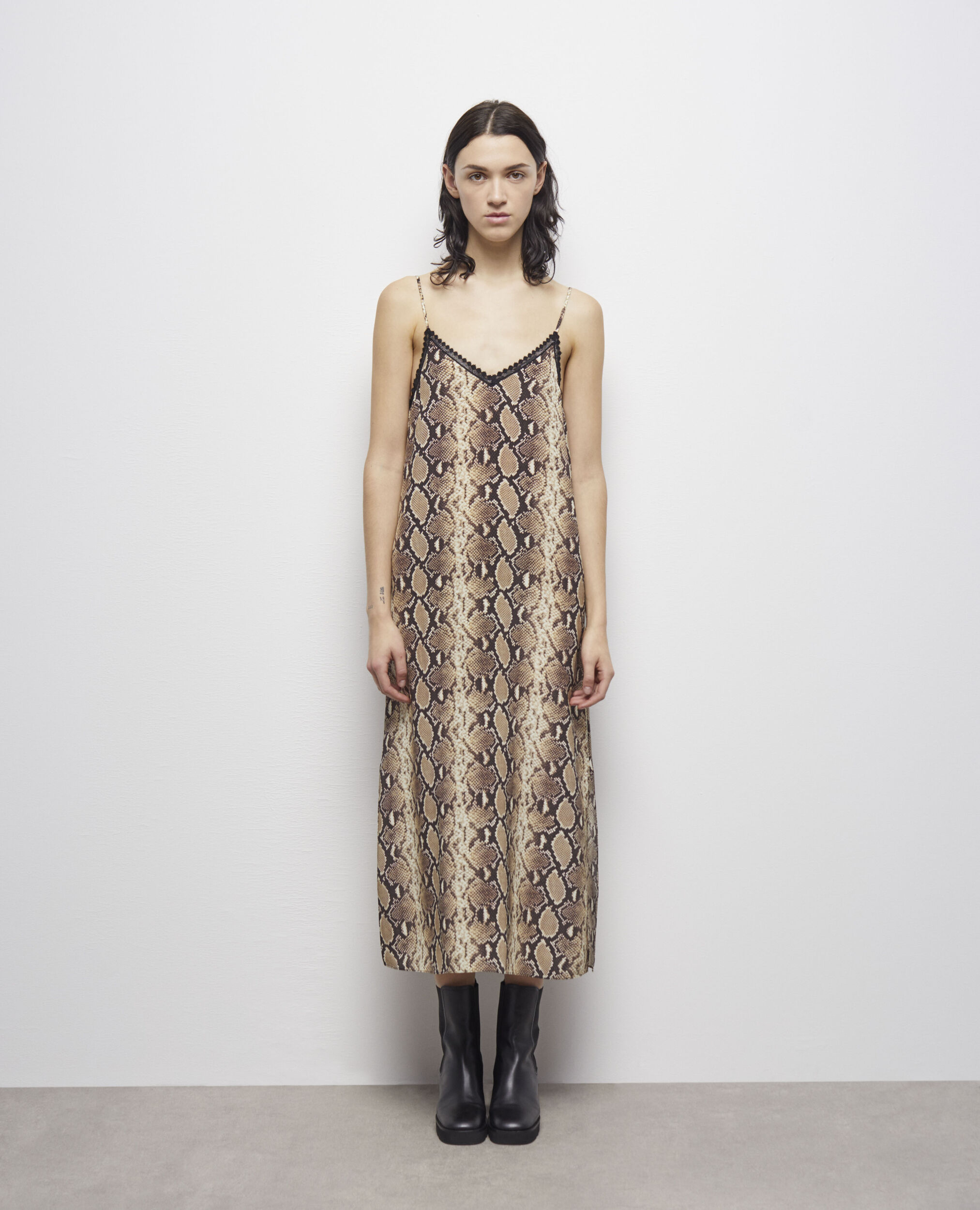 Robe nuissette longue python