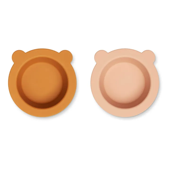 Liewood Bols antidérapants Peony en silicone - Set de 2 | Rose