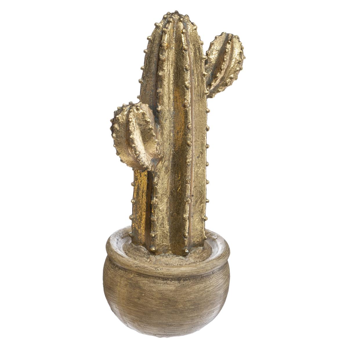CACTUS RESINE CORALINE H.30CM