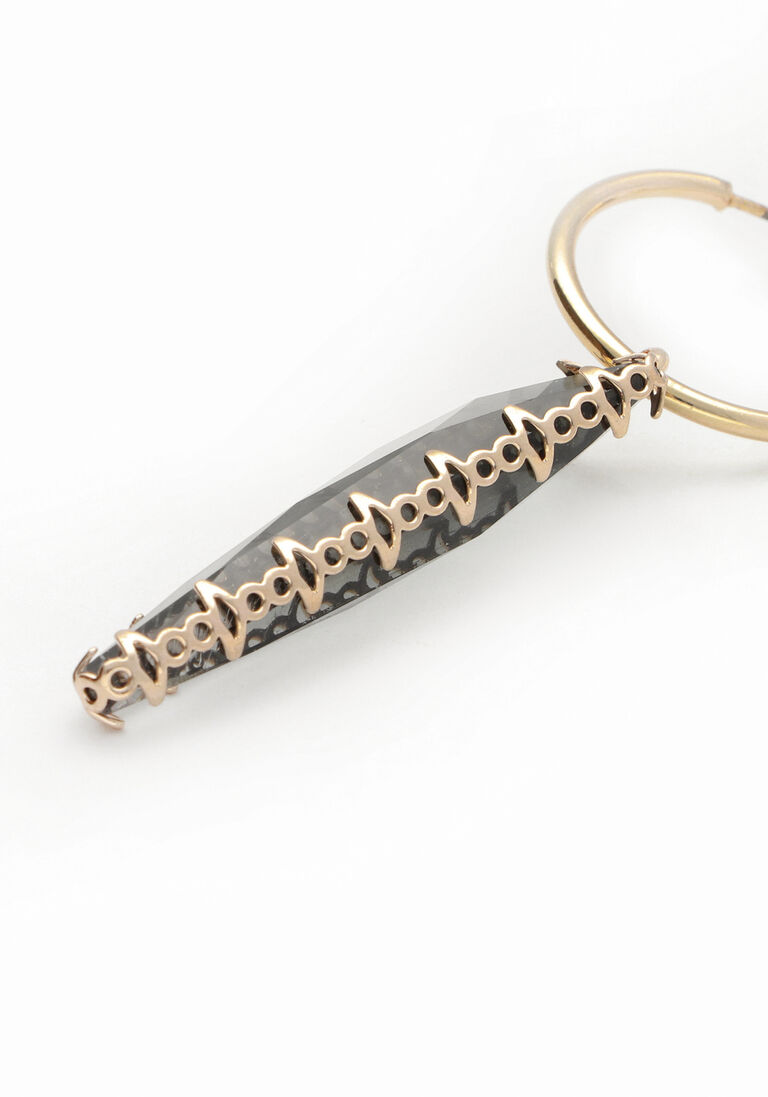 NOTRE-V gouden notre-v oorbellen earring stone