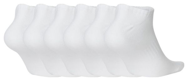 Chaussettes (x6) Nike Everyday Lightweight No-Show Blanc Unisex