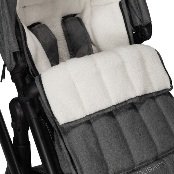 Dubatti One E5 Kinderwagen 2-in-1 - Black / Dark Brown - Sand
