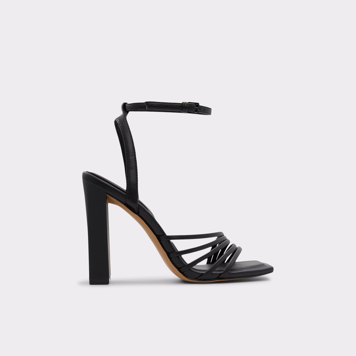 Estela Black Women Strappy Sandals