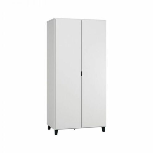 Chambre TRIO lit 70x140 commode armoire SIMPLE Blanc - VOX