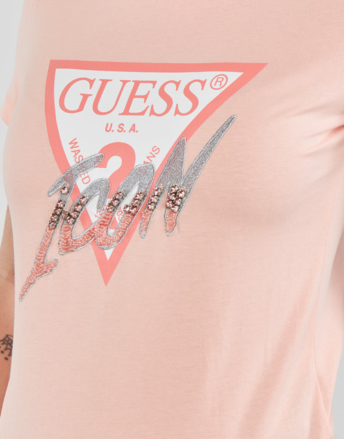 Guess - SS CN ICON TEE - Pêche