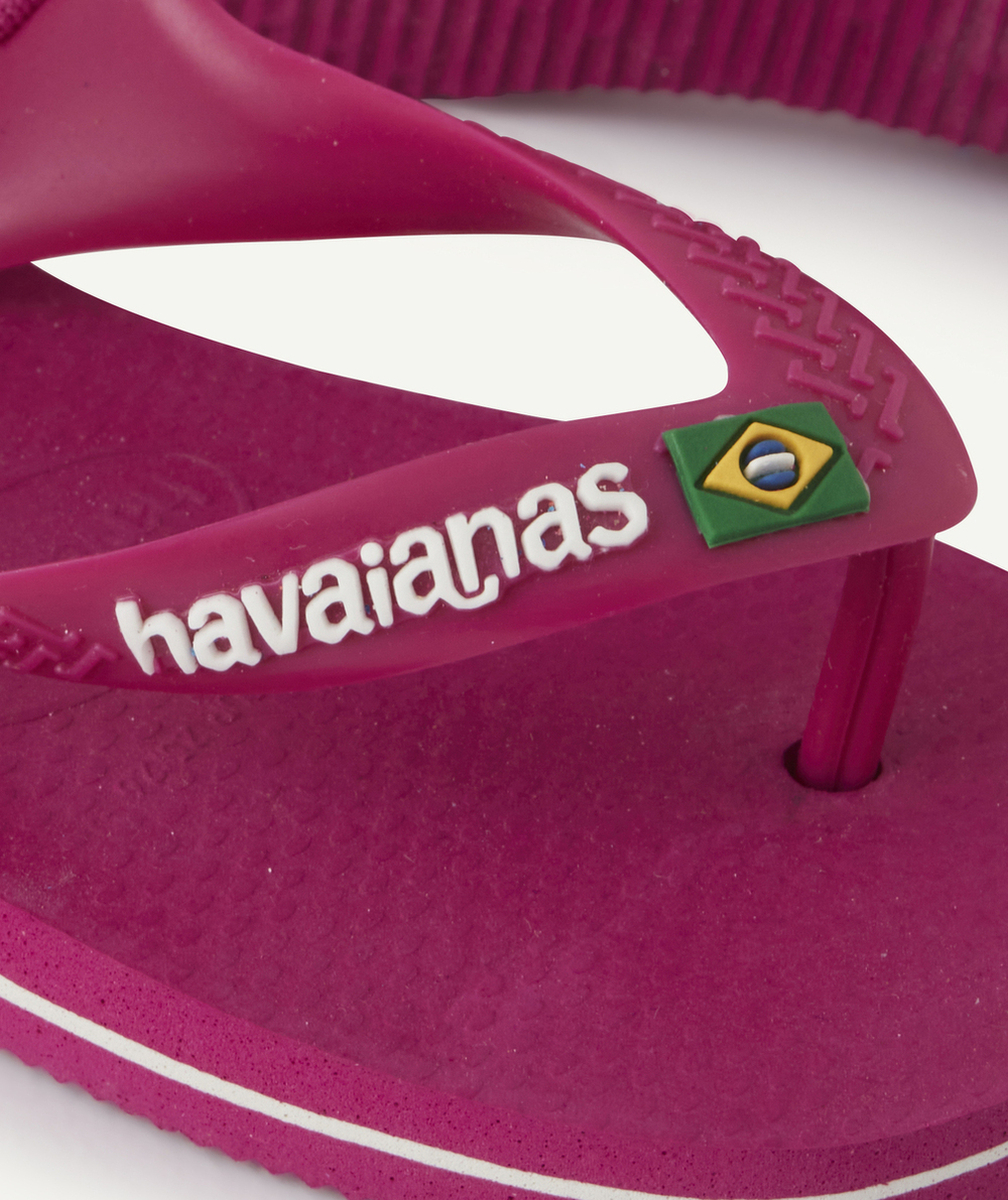 HAVAIANASTONGS BÉBÉ FILLE ROSES AVEC LOGO BRÉSIL