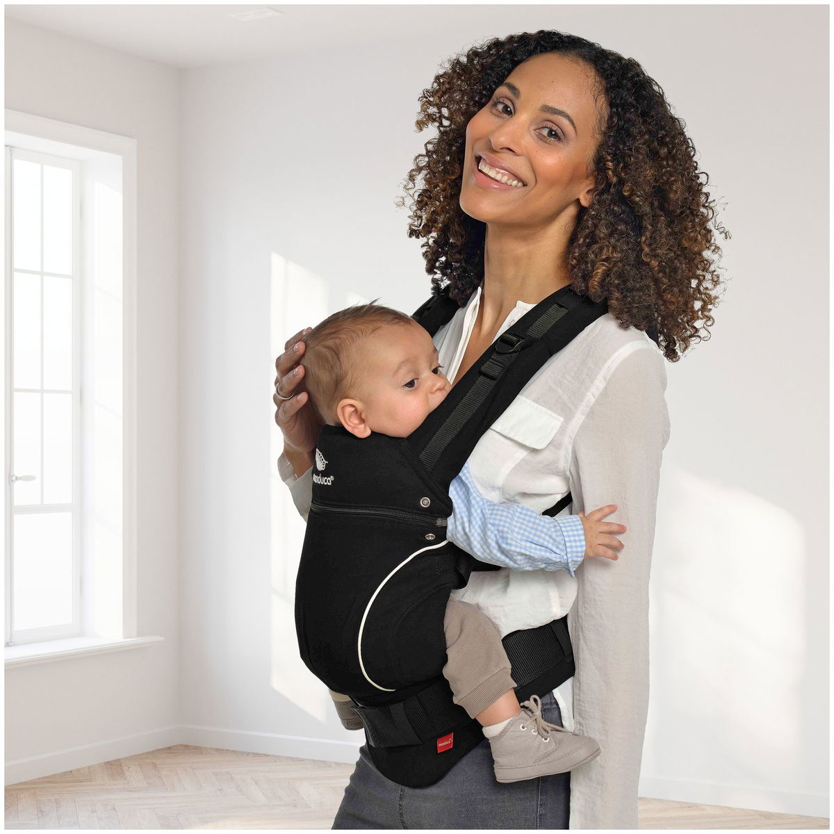 manducamanduca   First Babytrage PureCotton night black