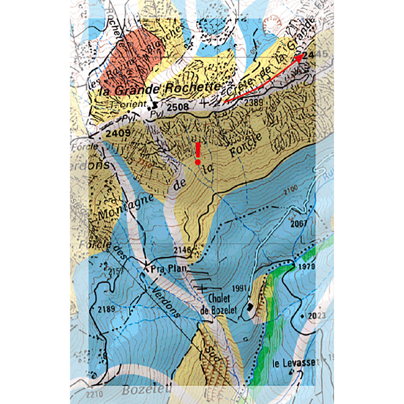 Freeride Map La Plagne - Ski
