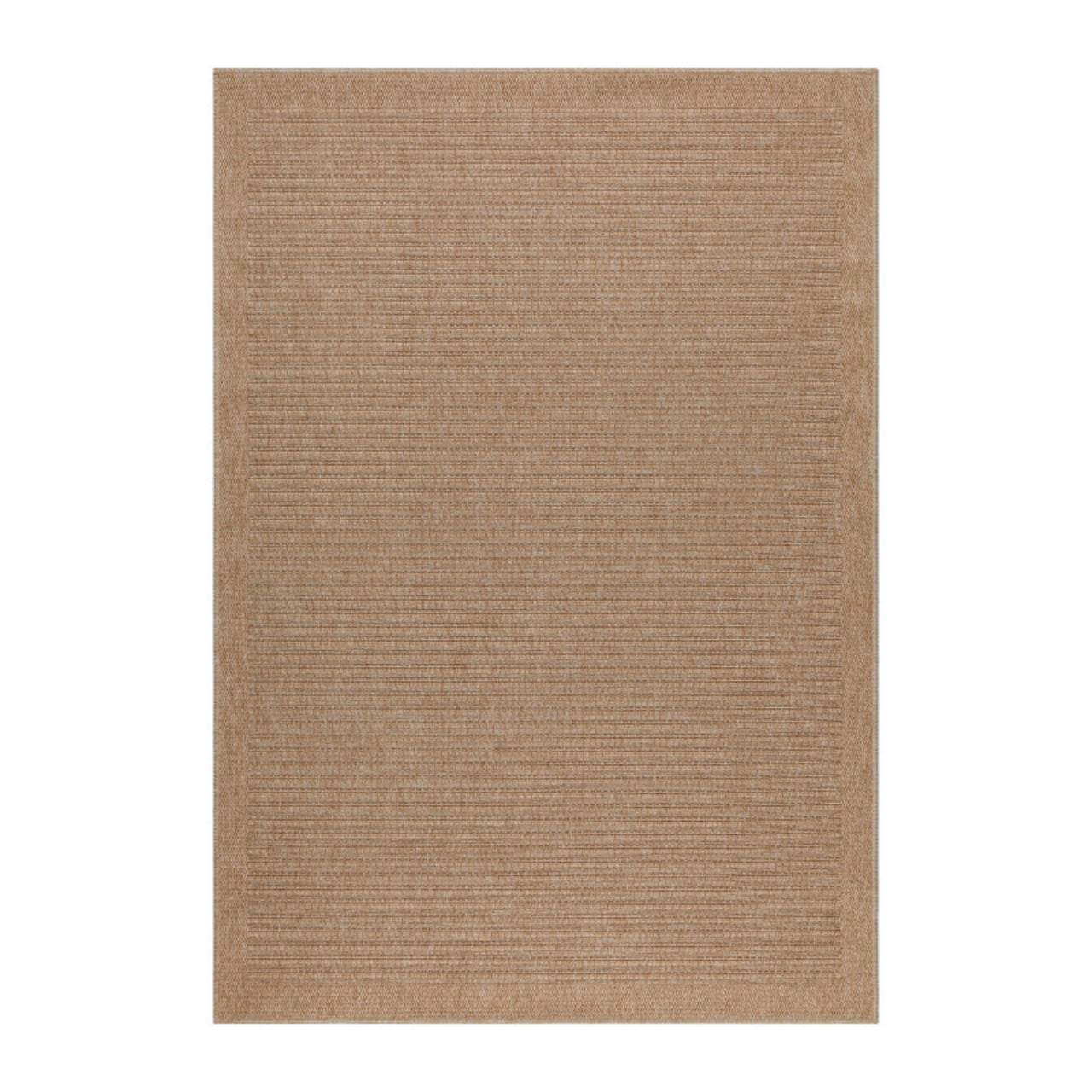 In & Outdoor Teppich Wetterfest Läufer Beige - Balkon Teppich Wasserfest