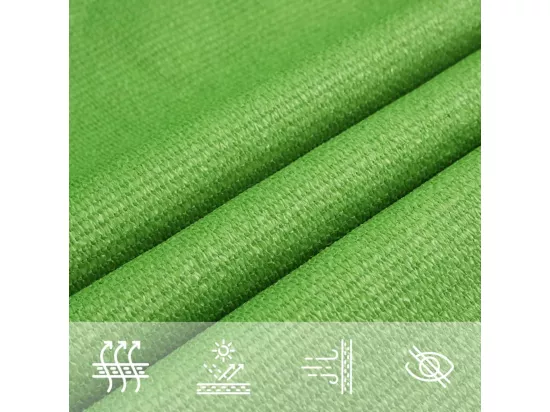 Voile d'ombrage 160 g/m² Vert clair 5x6 m PEHD