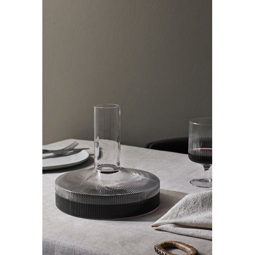 ferm LIVING Ripple Vinkaraffel, Clear, 1 L