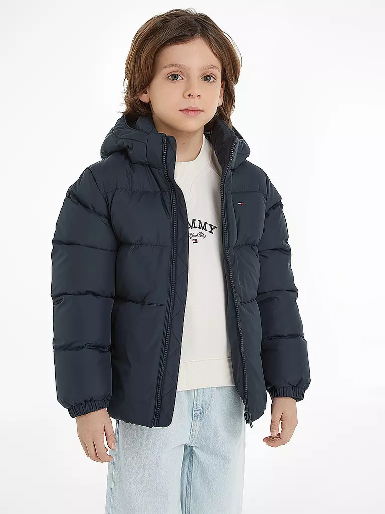 TOMMY HILFIGER Jungen Steppjacke dunkelblau