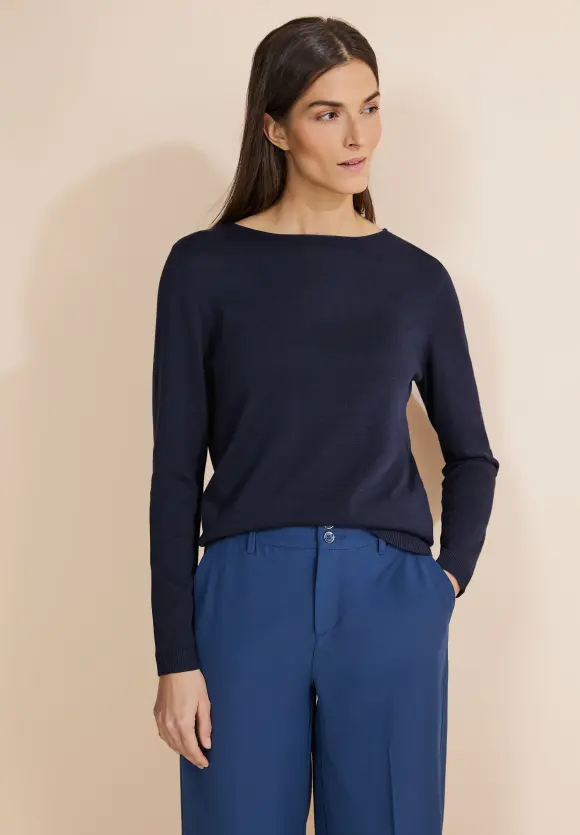 Basic Pullover - deep blue