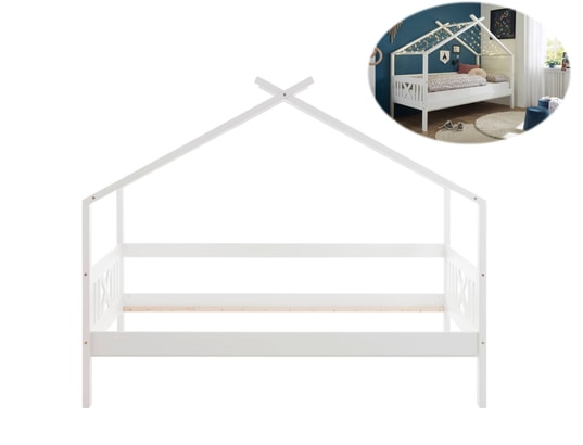 CONCEPT1 - Lit enfant Juletta 90x200cm blanc
