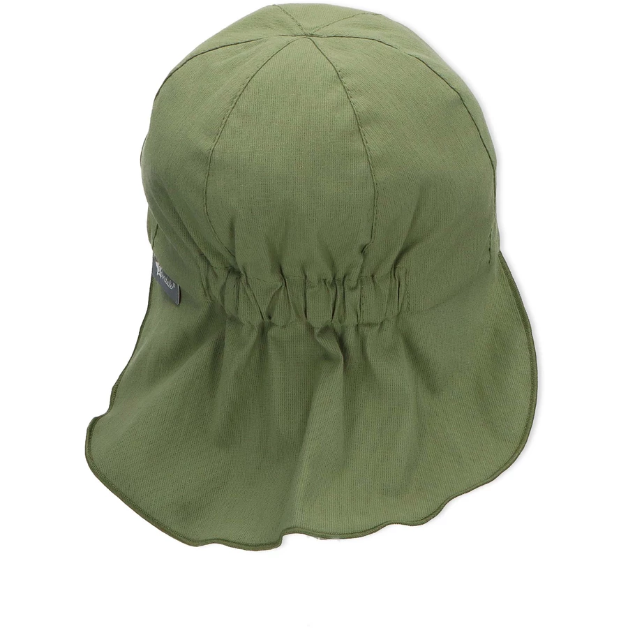 Sterntaler Schirmmütze mit Nackenschutz mittelgrün