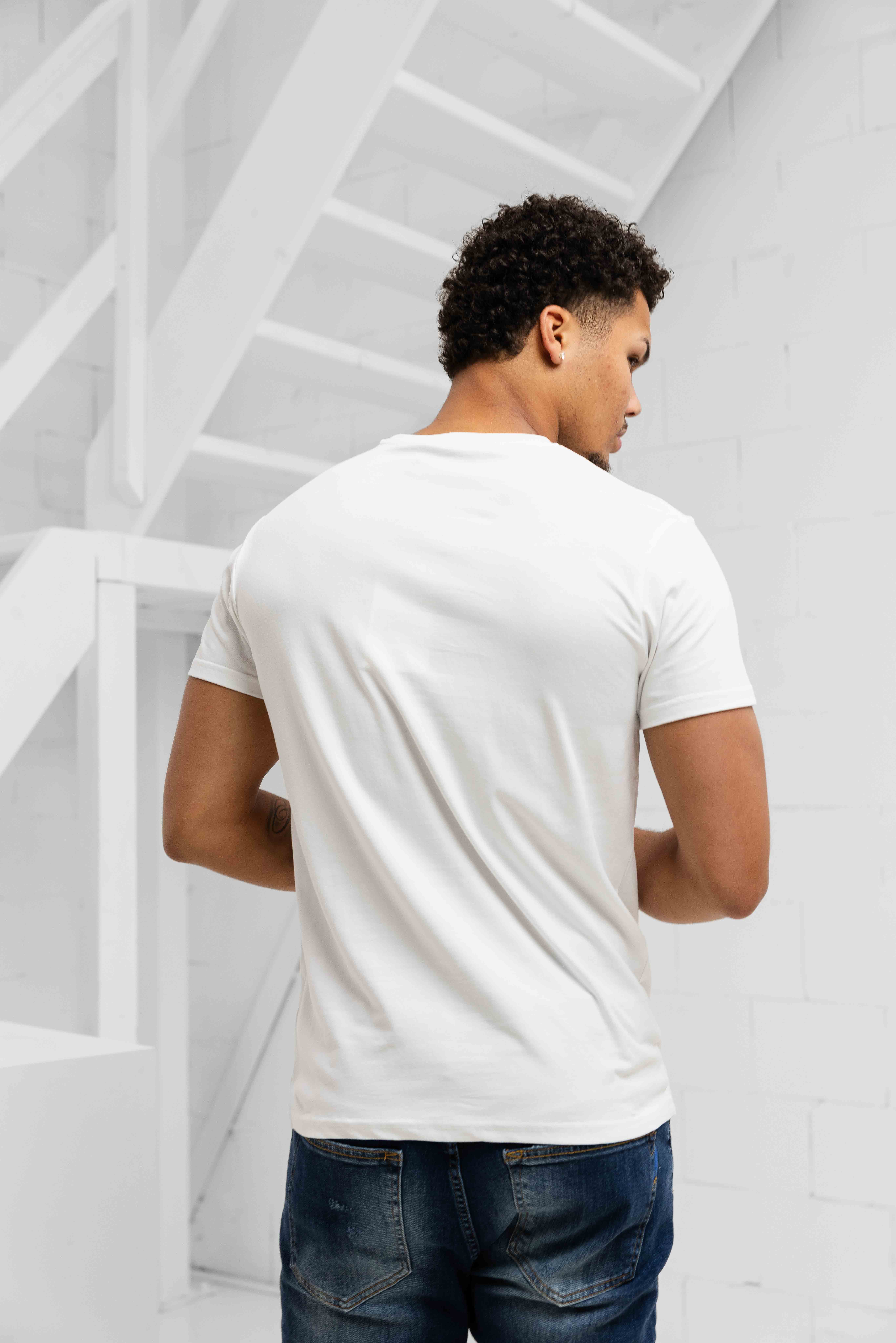 Iceberg Vertical T-Shirt Heren Wit