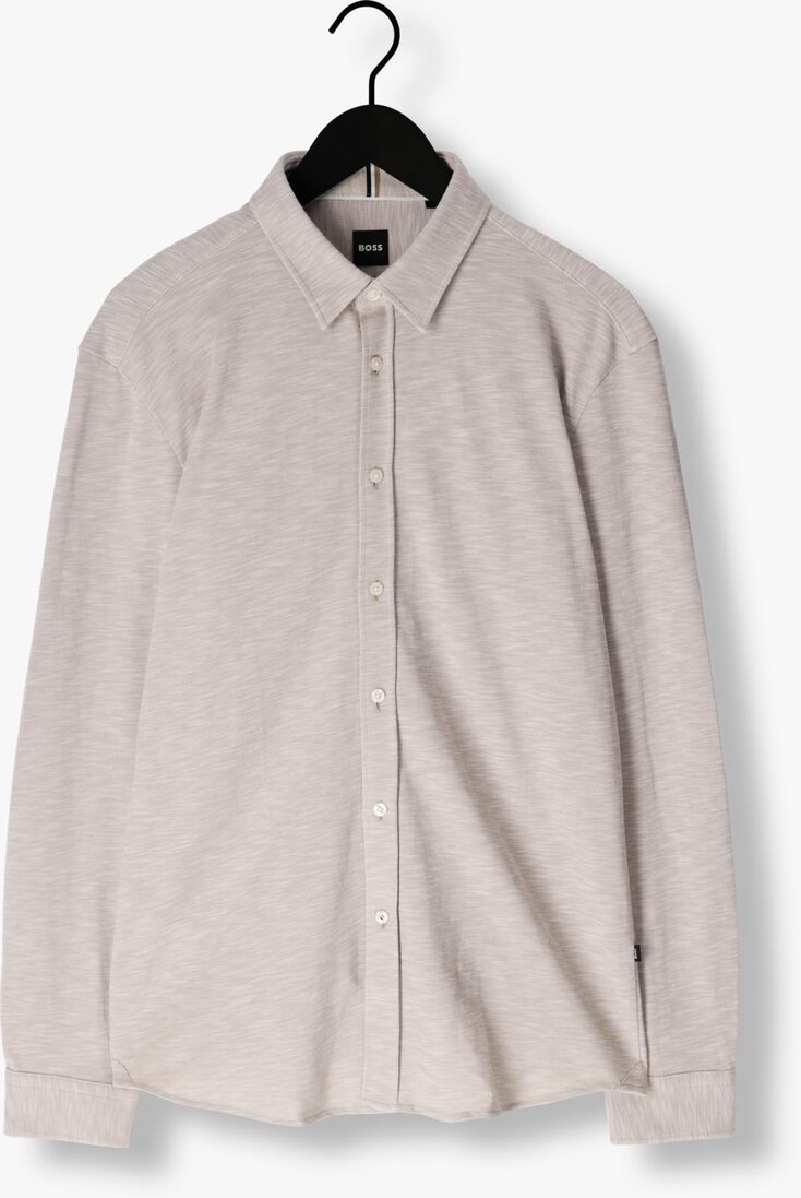 BOSS beige boss casual overhemd s-roan-kent-c1-233