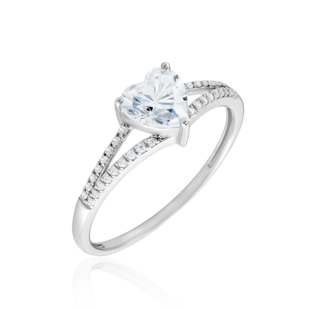 Bague Or Blanc Zandra Oxyde De Zirconium
