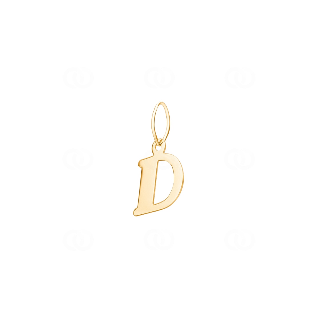 Anhänger 750/18 K Gelbgold Buchstabe D